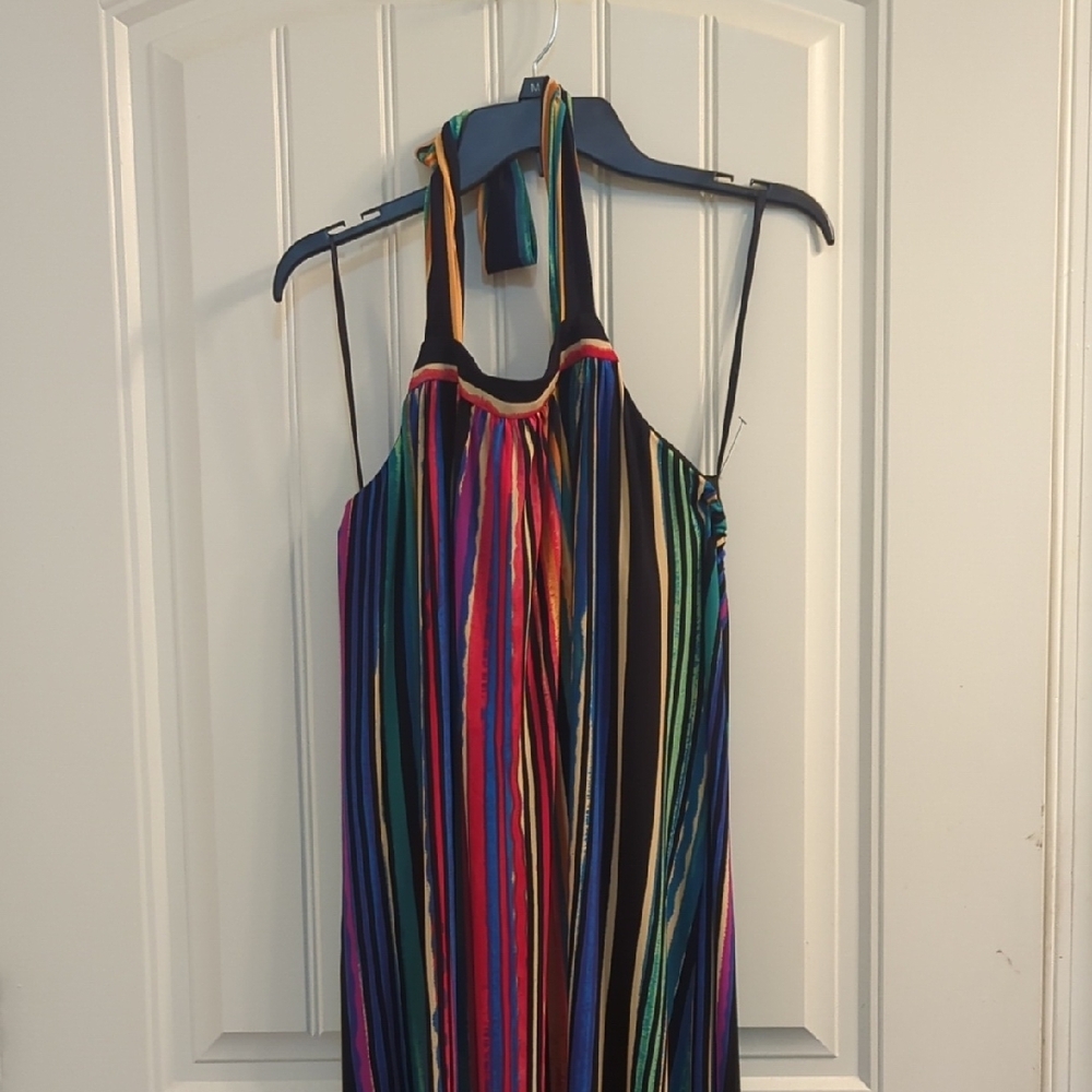 Maggy London Colorful Halter Dress - Picture 2 of 7